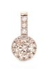 * A White Gold and Diamond Pendant, 1.15 dwts.