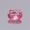 * A 6.54 Carat Oval Mixed Cut Pink Spinel,