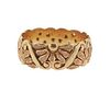 Retro 14k Gold Floral Band Ring