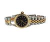 Rolex Oyster 18k Gold Steel Black Dial Watch 67193