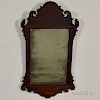 Chippendale Mahogany Scroll-frame Mirror, 18th century, ht. 29 1/4, wd. 15 1/2 in.
