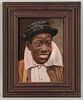 American School, 19th/20th Century  Portrait of a Boy. Unsigned. Oil on canvas, 15 x 11 in., framed. Condition: Rippling, cra