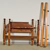 Federal-style Maple and Pine Bed, ht. 46 1/2, wd. 53 in.