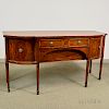 Federal-style Inlaid Mahogany Sideboard, ht. 37 1/2, wd. 72, dp. 28 in.