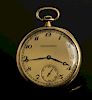 Patek Philippe 18kt Open Face Pocket Watch with Chain & Pocket Knife
