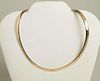 Two-Tone Omega 14K Gold Necklace