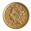 1853-D U.S. $2.50 Quarter Eagle PCGS AU 55