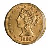 1885 U.S. $5.00 Half Eagle AV +