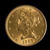 U.S. $5.00 Half Eagle, Philadelphia Mint.