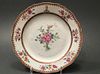 ANTIQUE Chinese Armorial Plate 9", Qianlong, mid 18th C