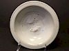 ANTIQUE Chinese Ding Ware Double Fish Soup Bowl,  Qing period, 7" diameter, 1 1/2" deep