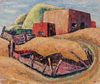 MARY SHIRAS (1905-1981) OIL ON ARTIST'S BOARD