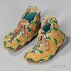 Apache Beaded Hide Infant's Moccasins