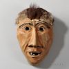 Cherokee Carved Wood Boogerman Mask