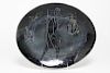 Italian Mid-Century Sgraffito-Etched Pottery Plate