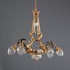Gilt and patinated bronze Dragon chandelier