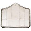 Very large etched Venetian glass wall mirror