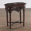 Damascus carved and inlaid occasional table