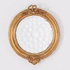 Antique giltwood dimple mirror