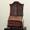 Miniature Dutch Rococo secretary bookcase