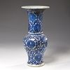 Chinese blue and white porcelain Gu vase