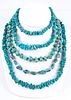 Turquoise Nugget Necklaces, from Estate of Lorraine Abell (New Jersey, 1929-2015)