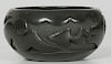 Sherry Tafoya (Santa Clara, b. 1956) Carved Blackware Pottery Bowl