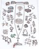 Assortment of Mexican Silver Jewelry