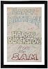 Harry Blackstone Jr. Signed Giant Birthday Card.