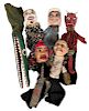 Group of Six Punch and Judy Glove Puppets.