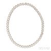18kt White Gold and Diamond Necklace, set with full-cut diamonds, approx. total wt. 16.20 cts., lg. 17 1/4 in.