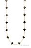 18kt Gold and Onyx "Vintage Alhambra" Long Necklace, Van Cleef & Arpels, twenty motifs, lg. 34 in., no. CL112168, signed, wit