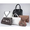 Box Lot of Handbags Including Michael Kors and Other Designers