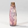 Galle Cameo Glass Bud Vase