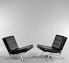 Two Robert Haussmann Design RH301 Lounge Chairs
