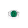 A 4.17-Carat Colombian Emerald and Diamond Ring, with an AGL Report
