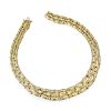 Tiffany & Co. Three-Row Gold and Diamond Necklace