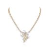 Henry Dunay Diamond and Pearl Necklace/Pin
