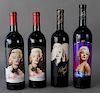 Four Collectible Marilyn Merlot Wine Bottles