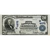 1914 FIRST NATIONAL BANK OF MANITOWOC $20 NOTE