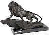 European Bronze Finery sculpture of a lion