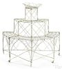 Painted wire plant stand, early 20th c.