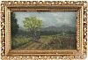 Four small oil landscapes, early 20th c.