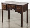 George III style oak dressing table, 28'' h., 35'' w