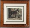 Set of four color horse lithographs, after Herring