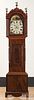 English mahogany tall case clock, ca. 1825