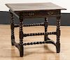 William and Mary oak tavern table, early 17th c.,