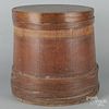Large painted firkin, 19th c.,