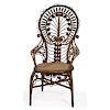 Painted Wicker Chair