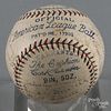 1932 Cleveland Indians team signed baseball